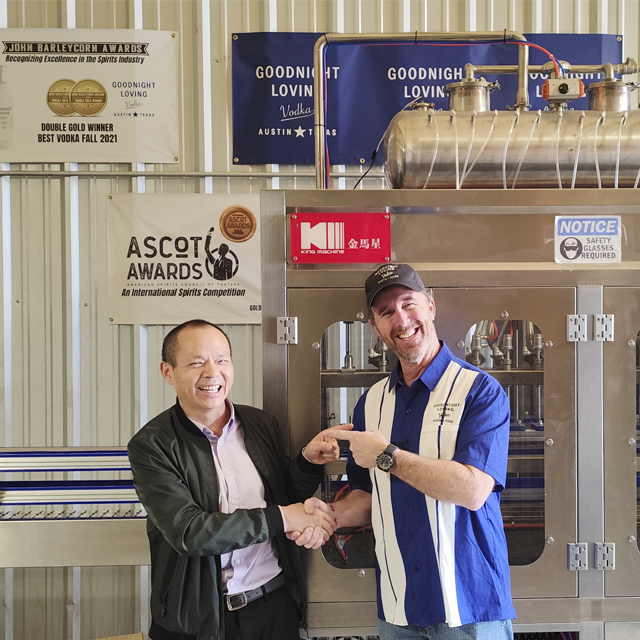 Vodka Filling Machine for Texas Client